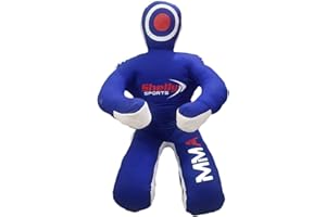 SHELLY SPORTS Shelly - Saco de boxeo brasileño BJJ JIU Jitsu, posición sentada, lucha libre, artes marciales, boxeo, karate, entrenamiento, lona, sin relleno