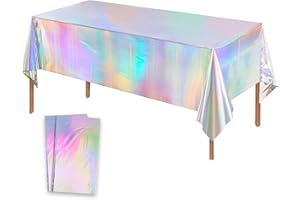 Dololoo Party Tablecloth Reusable Tablecloth 137x274cm Table Cover Rectangular Party Table Cover for Picnic, Baby Shower, Halloween, Christmas, Birthday Decorations