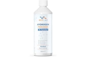 OxyLAB Hydrogen Peroxide 3% Solution 500ml - Multi-Purpose Cleaner & Stain Remover