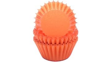 Miss Bakery's House® Mini-moules à muffin en papier – standard - Ø 32 mm x 20 mm – orange - 200 pièces