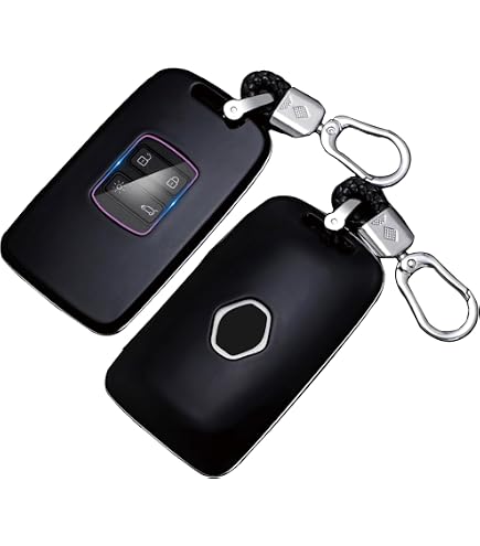 Coque TPU Pour Clé De Voiture Renault/Dacia - 2 Pièces, Or Noir, Compatible Duster, Megane, Etc.