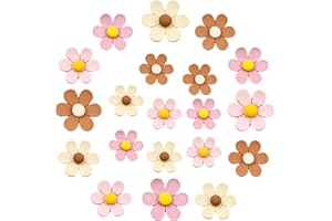 Lukinuo Niedliche Blume Kühlschrankmagnete 20PCS Mini Gänseblümchen Kühlschrankmagnet Bunte Blume Kühlschrankmagnete für Schließfach Whiteboard Kühlschrank Büro Foto Schrank Pinnwand