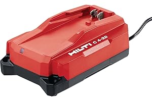 Hilti 2316496 Cargador Compacto portátil de baterías NURON de Ion Litio C 4-22 230V (Compatible con Todas Las baterías Nuron 55,85,110,170 y 255. Salida 3.61 A y 91 W. En Caja)