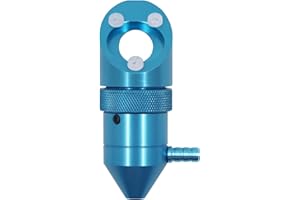FONLAND Cabezal láser CO2 K40 con conector asistido por aire para máquina de grabado K40, diámetro de lente 12/18mm FL50.8mm y diámetro 16mm FL25.4mm espejo 20 mm
