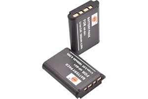 DSTE ELECTRON DSTE 2PCS NP-BX1 (1800mAh/3.6V) Battery Compatible with Sony ZV1, ZV-1, Cyber-shot DSC-RX100 II, DSC-RX100M II, DSC-RX100 III, DSC-RX100 V, DSC-RX100 IV