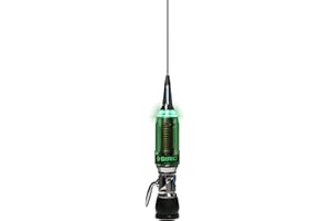 Sirio Antenne P-5000 PERFORMER LED, Antenna CB Veicolare, Frequenza 27-30MHz, Potenza Massima 5000 Watts (CW) Short Time, Stilo Inox, Inclinabile 180°, Altezza 1,965mt, Cavo 4mt in dotazione
