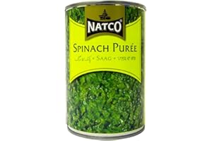 Natco - Purée d'épinard - lot de 2 boîtes de 395 g