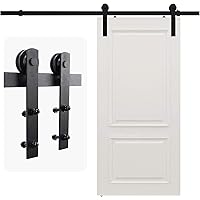 Yorbay Schiebetürbeschlag Schiebetürsystem Set Laufschienen Hängeschiene komplettset für holz Schiebetür, Holztür…