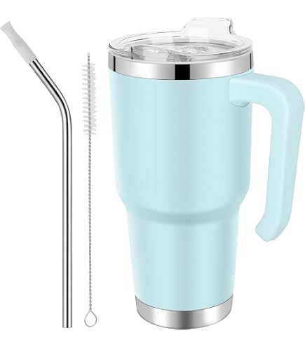 BrüMate Gobelet Isotherme Era 887 Ml - 100% Étanche, Paille Métal, Garde Le Froid 24h+