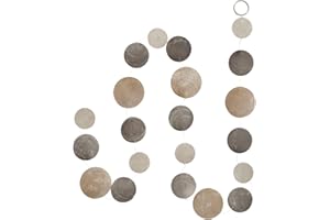 Boltze Hänger, Girlande Capiz Country in grau aus Perlmutt, Länge ca. 180 cm