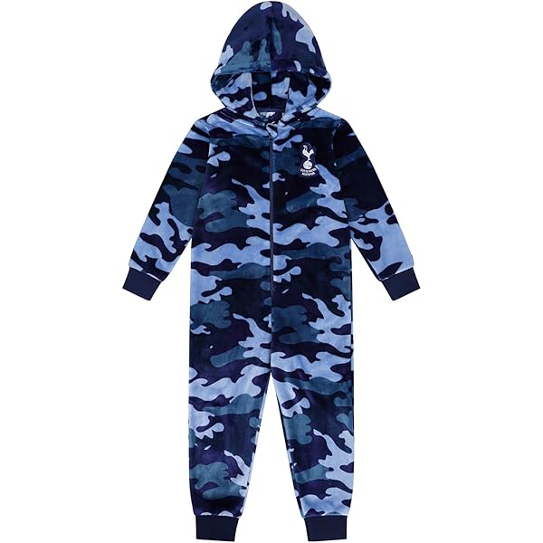 Tottenham Hotspur Boys Onesie Sleepsuit All in One Pyjamas Age 7 8 Years Blue Amazon Fashion