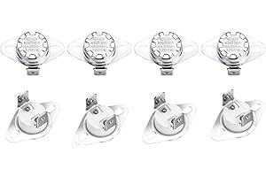 sourcing map KSD301 Thermostat 120℃/248°F 16A Normally Open N.O Temperature Switch for Microwaves,Oven,Coffee Maker 4 Pcs,Ceramic Material