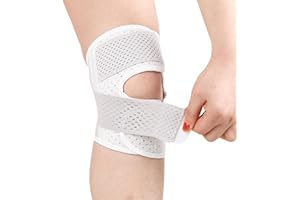 ANAMPION Kniebandage für Damen und Männer, Verstellbare Knieschützer mit Klettverschluss und Patellaöffnung, Orthopädische Kniebandage für Training, Laufen, Gewichtheben, ACL MCL Meniscal Tear