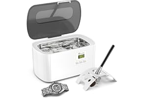 Ultraschallreinigungsgerät Ultraschallreiniger Degas Ultraschallgerät KECOOLKE 600 ml Schallreiniger mit digitalem Timer für Brillen Ringe Münzen Ringe Silber