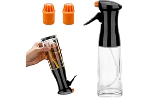 NPLSEO Jamie Oliver Oil Spray, 200ml Glass Olive Oils Sprayer Mister, Olive Oils Spray Bottle, Kitchen Gadgets Accessories for Kitchen Accessories, Widely Suitable for Air Fryer, BBQ, Baking (White)