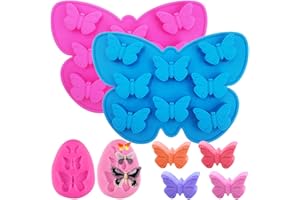 Paquete de 4 moldes de silicona de Mariposa SENHAI para jabón de Caramelo de Chocolate Pastel De cumpleaños De Cubitos De Hielo Decoración de Cupcakes