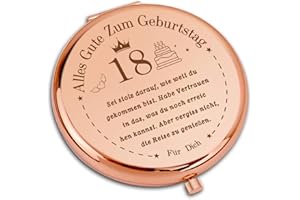 VivaJoy Geschenk 18 Geburtstag Mädchen - Geschenke Zum 18 Geburtstag Mädchen,Geschenke Für 18 Jährige Mädchen,Kompakter Makeup Spiegel,Beste 18 Geburtstag Geschenk Für Tochter,Schwestern,Freundinnen