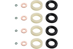 ICYWINK Joint D'injecteur 16Pcs Rondelle D'étanchéité D'injecteur Diesel 1.6 HDI Protecteurs de Joints Toriques Boucles de Remplacement pour Berlingo C2 C3 C4