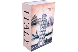 ASHATA Libro segreto del dizionario, scatola di immagazzinaggio del passaporto dei gioielli in contanti portatile, 18 * 11,5 * 5,5 cm, per la casa, l'ufficio(Tipo Italia)