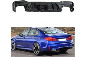 VEROCH Auto Heckschürzen Heckspoiler Diffusor-Splitter, für BMW 5 Series G30/G38 2018-2023 die hintere Lippe im -Stoßstangenstil, B/Carbon Fiber Pattern