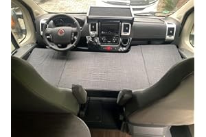 Adomo FIAT Ducato und Boxer Zusatzbett, Kinderbett, Klappbett, Matratze, Camper Bett für Fahrerkabine für Wohnmobile und Transporter