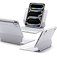 ESR iPad Pro 11 Inch Case with Keyboard (M4, 2024), iPad Pro 11(5th Gen) Keyboard Case with Easy-Set Magnetic Stand, Portrait/Landscape Modes, Removable Protective Case, Rebound 360 Series, White