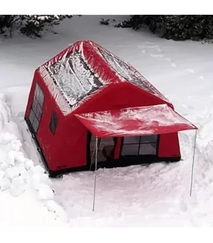 Tente Gonflable Pour 8 Personnes - 3x4 M, étanche 300D - Camping Facile Avec Pompe à Air