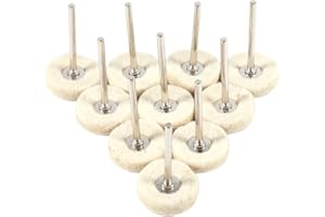 VOLUXE Polishing Wheel, Wool Felt 25mm Buffing Grinder, Polish Most Metal and Plastics Surface for Power Tool Gold and Silver Jewelry