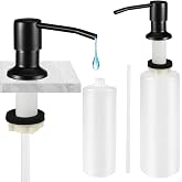Automatic Soap Dispenser 500 ML for Kitchen and Bathroom | Built-in sink, durable stainless steel + refillable plastic bottle