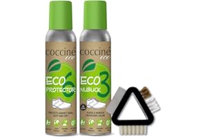 C COCCINÉ Coccine - Wildleder Pflege + Imprägnierspray Schuhe Set, Nubukleder Pflege, Impregnierungsspray Schuhe Universal, Suede Shoe Cleaner, Wildleder Imprägnierspray, Veloursleder Pflege
