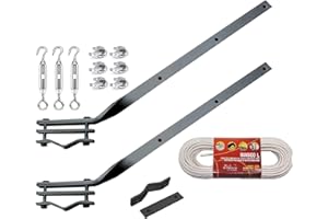 REITANO GROUP Stendibiancheria per ringhiera Balcone in Ferro Rigido Artigianale Kit 15 Mt di Filo per stendere, Nero, Taglia unica