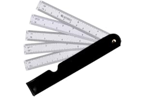 BEITO Reglas De Plegamiento Escala De Plástico Plantilla Geométrica De La Regla De Dibujo Herramienta De Medición Para Suministros De Estudiantes De La Enseñanza