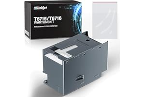 Osinkjet T6715 T6716 Wartungsbox Kompatibel für Workforce WF-4720 WF-4725 WF-4730 WF-C5210 WF-C5710 WF-C5790, Resttintenbehälter T6715 T6716 Wartungskasten, C13T671500 C13T671600