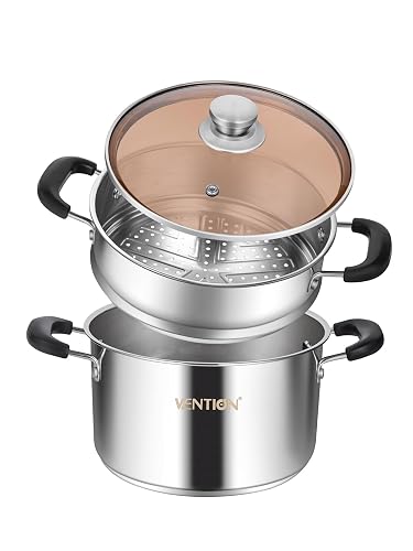 VENTION Dampfgarer-Topf 18 cm, 2,5 L, Induktion