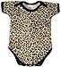 BabywearUK Leopard print Env neck body vest - 0-3months - British Made