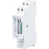 POPP&reg; Electric Panel Mount Analog Daily Timer in Steps of 24 Hours 15 min, 230 V, Max. 3500 W. Battery Reserve 100 Hours (YX1