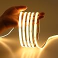 JOYLIT Striscia LED 24V Bianco Freddo 6200K, 5m, Larghezza 4mm, Alta Densità 1750 LED SMD2216, CRI 90+, 5500LM, IP20, Non Impermeabile - 2