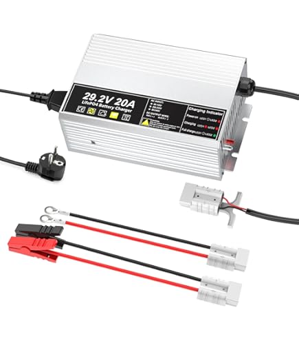 Caricabatteria RoyPow LiFePO4 14.4V 3A Per Batterie Litio 12V - Con Clip Coccodrillo E Terminali - Foto 2