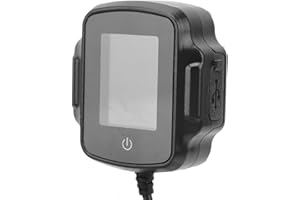 CRYFOKT Motorrad TPMS, Reifendruck-Kontrollsystem mit 2 Externen Sensoren, Motor Auto Reifen Alarm Sensor TMPS für Motorrad-Roller, Hohe Genauigkeit, QC 3.0 Schnellladeausgang