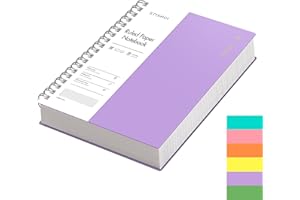 EMSHOI Cuaderno en espiral B5 con rayas universitarias, tamaño grande de 7.48 x 10.15 pulgadas, 300 páginas/150 hojas, papel grueso de 100 g/m², tapa dura impermeable, para oficina, escuela, mujeres,