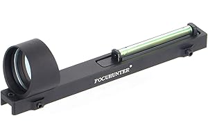 FOCUHUNTER 1x28mm Fibre optique verte visée de fusil à point holographique Fusil de chasse pour les sports de plein air Mire tactique à point vert Mire à point à fibre optique entièrement revêtue avec
