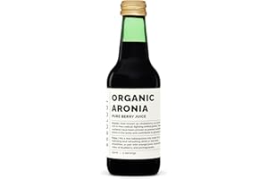ERBOLOGY Jus d'Aronia Bio 250ml - 100% Aronia - Riche en Anthocyanes - Pour une Belle Peau