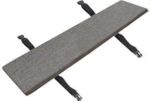 UYEOCO Indoor/Outdoor Bench Cushion - 120cm/150cm/100cm/90cm x 40cm/35cm/30cm - Non-Slip Washable Cover Seat Pad for Bay Windows, Garden Patio, Long Chairs, Swings & Porch Furniture(light gray,100x30x5cm)