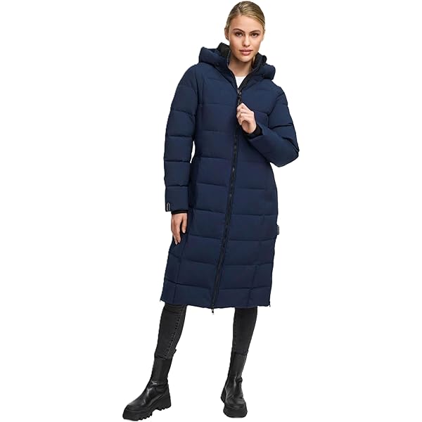 MARIKOO Dames winterjas (XS-5XL) - gewatteerd, afneembare capuchon, winddicht - N102, crème, M
