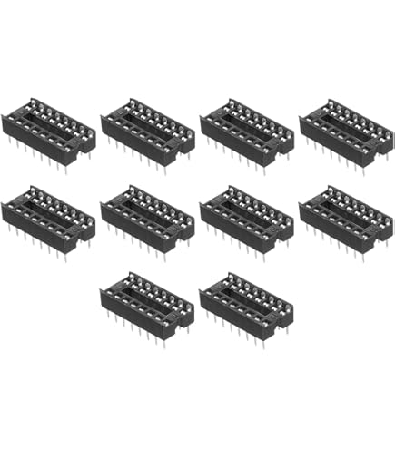 QUARKZMAN 8 stuks DIP IC Chip Socket Adapter 40 Round Pin IC