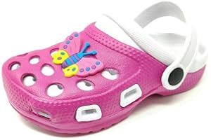 KRUSH Kids' Baya Clogs Comfortable Slip On Water Shoe for Toddlers, Childrens/Kids/Girls/Boys Holiday/Beach/Pool/Garden Sandals/Mules