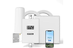 ANYCALL Amplificador Señal Movil para Banda 3/20, Amplificador de Cobertura Movil para Casa Oficina Sótano, Boost 4G LTE 3G gsm 2G para Movistar Orange Más Yoigo, Aumentar Cobertura Movil