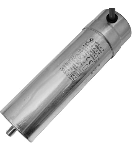 Condensateur Démarrage Moteur 2µF 470V - Boîtier Métallique - Fiche 6.3x0.8mm
