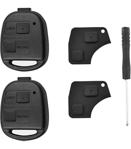 1neiSmartech Scocca Guscio Cover Telecomando 3 Tasti Ricambio Compatibile Toyota Corolla Rav4 Celica Prius Chiave Completa Di Guscio E Lama - Foto 8