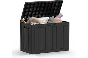 Fern & Field® 170L Outdoor Garden Storage Deck Box – Waterproof, Weather-Resistant Storage Chest for Cushions, Garden Tools &